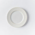 Textured Salad Plates - White (Lines)