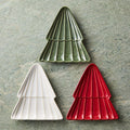 Textured Stoneware Tree Appetizer Plates