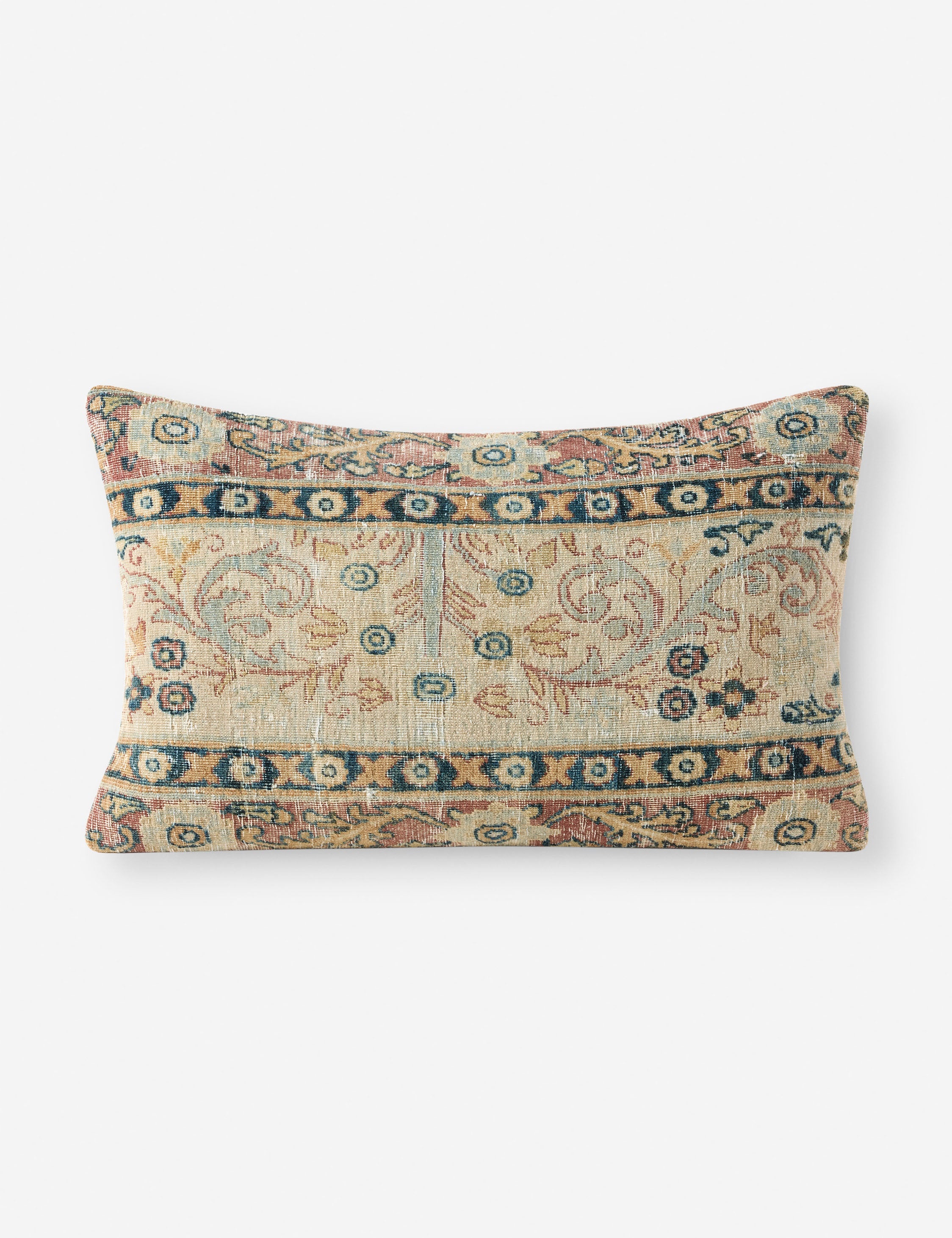 Vintage Lumbar Pillow No. 317, 16in x 26in