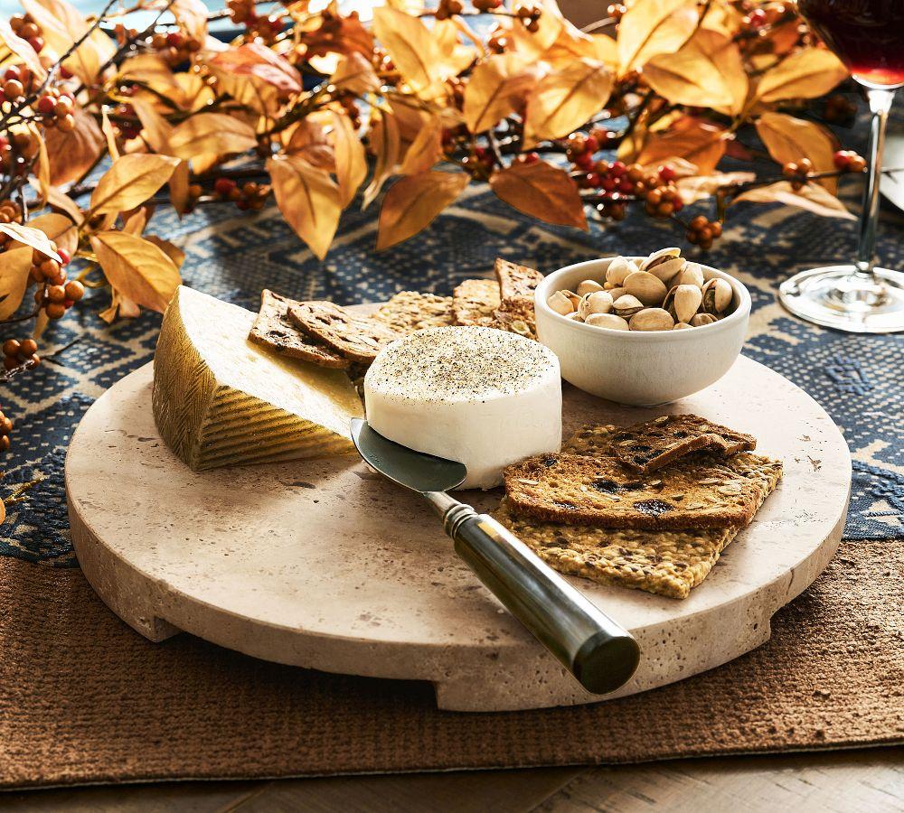Pottery Barn Travertine Marble Cheeseboard