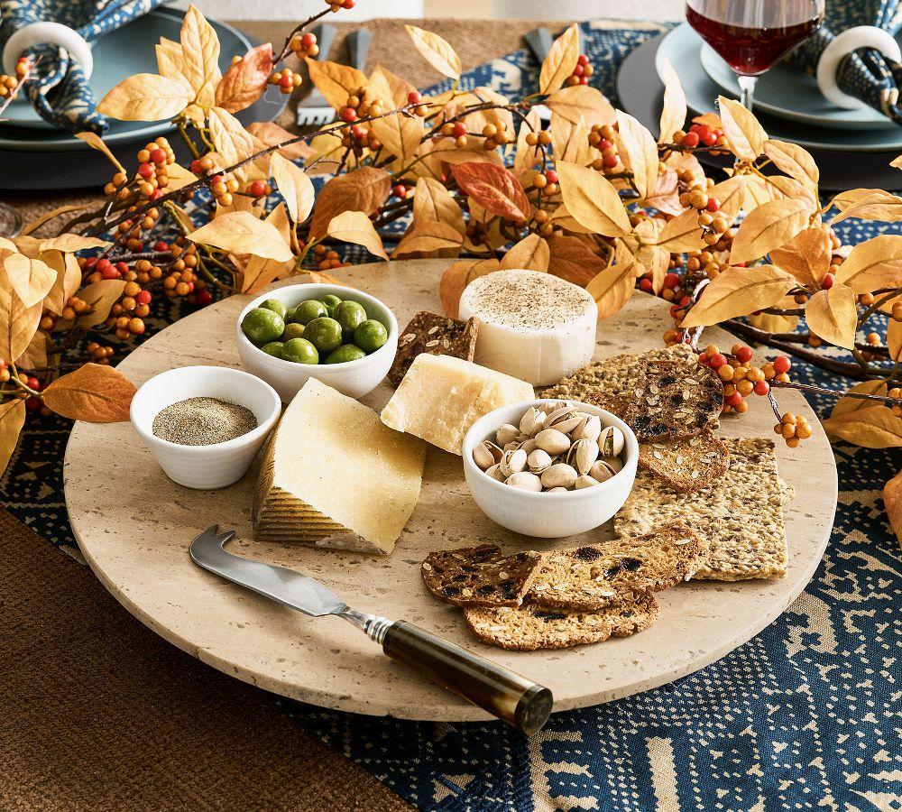 Pottery Barn Travertine Marble Lazy Susan
