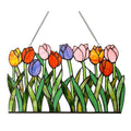 Chloe Tiffany Style Tulip Design Window Panel