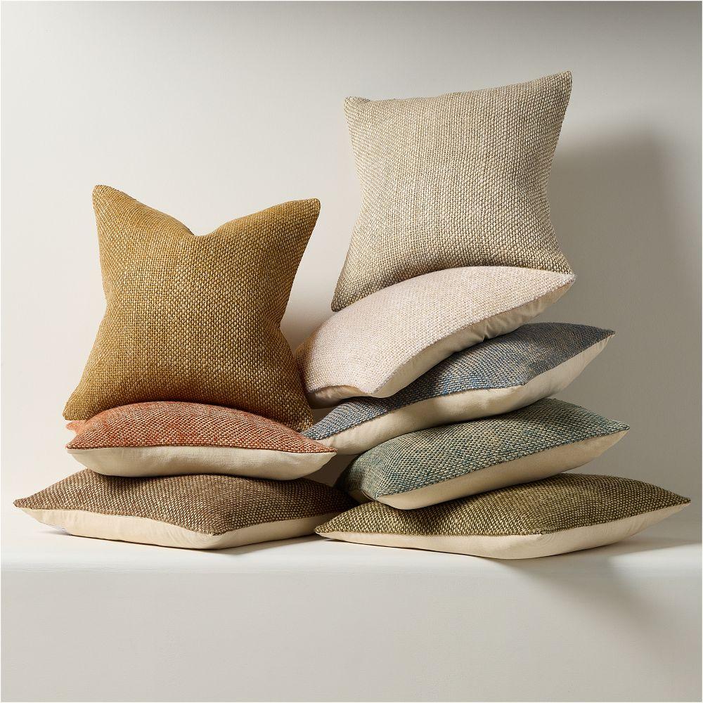 Two Tone Chunky Linen Cushion Cover