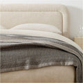 Two-Tone Cotton Linen Blanket