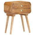 Vidaxl Bedside Cabinet 16.9 X11.8 X22.8 Solid Mango Wood