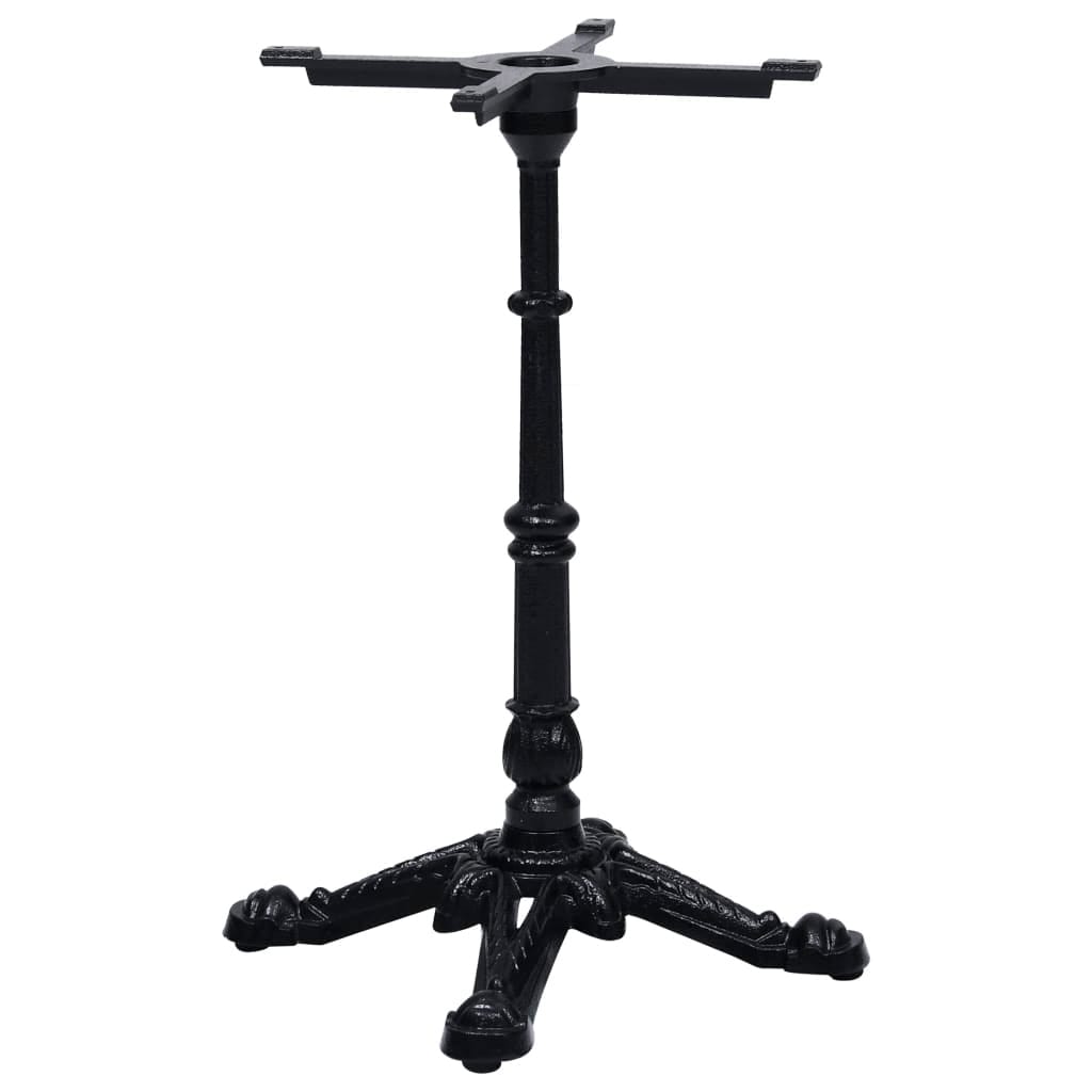 Vidaxl Bistro Table Leg Black Cast Iron Standard Durable 20.5 X 20.5 X 28.3 In