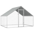 Vidaxl Outdoor Chicken Cage 9X6.6X6.6 Galvanized Steel