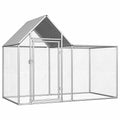Vidaxl Chicken Coop 6.6X3.3X4.9 Galvanized Steel.