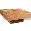 Vidaxl Brown Antique Style Square Mango Wood Coffee Table
