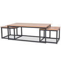 Vidaxl Coffee Table Set 3 Pieces Ash