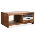 Vidaxl Coffee Table Solid Acacia Wood 35.4 X19.7 X14.8