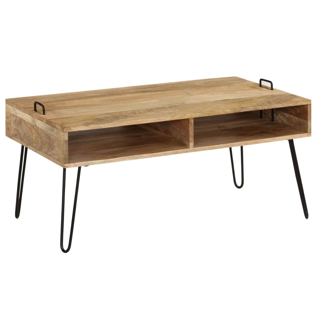 Vidaxl Coffee Table Solid Mango Wood 39.4 X23.6 X17.7