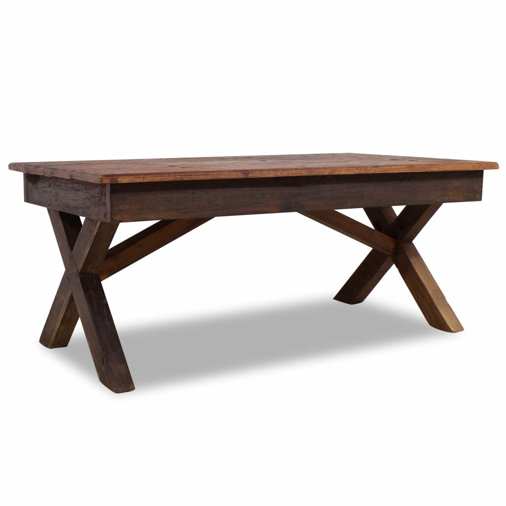 Vidaxl Coffee Table Solid Reclaimed Wood 43.3 X23.6 X17.7