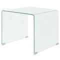 Vidaxl Coffee Table Tempered Glass 19.5 X19.7 X17.7 Clear