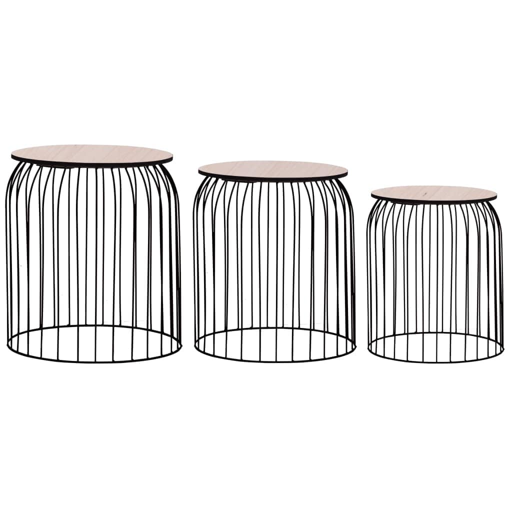 Vidaxl Coffee Tables 3 Pcs Black