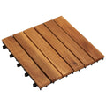 Vidaxl Decking Tile 11.81 X 11.81 In Acacia Hardwood