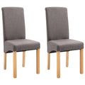 Vidaxl Dining Chairs 2 Pcs Taupe Fabric