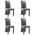 Vidaxl Dining Chairs 4 Pcs Gray Faux Leather