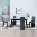 Vidaxl Dining Chairs 4 Pcs Gray Faux Suede Leather
