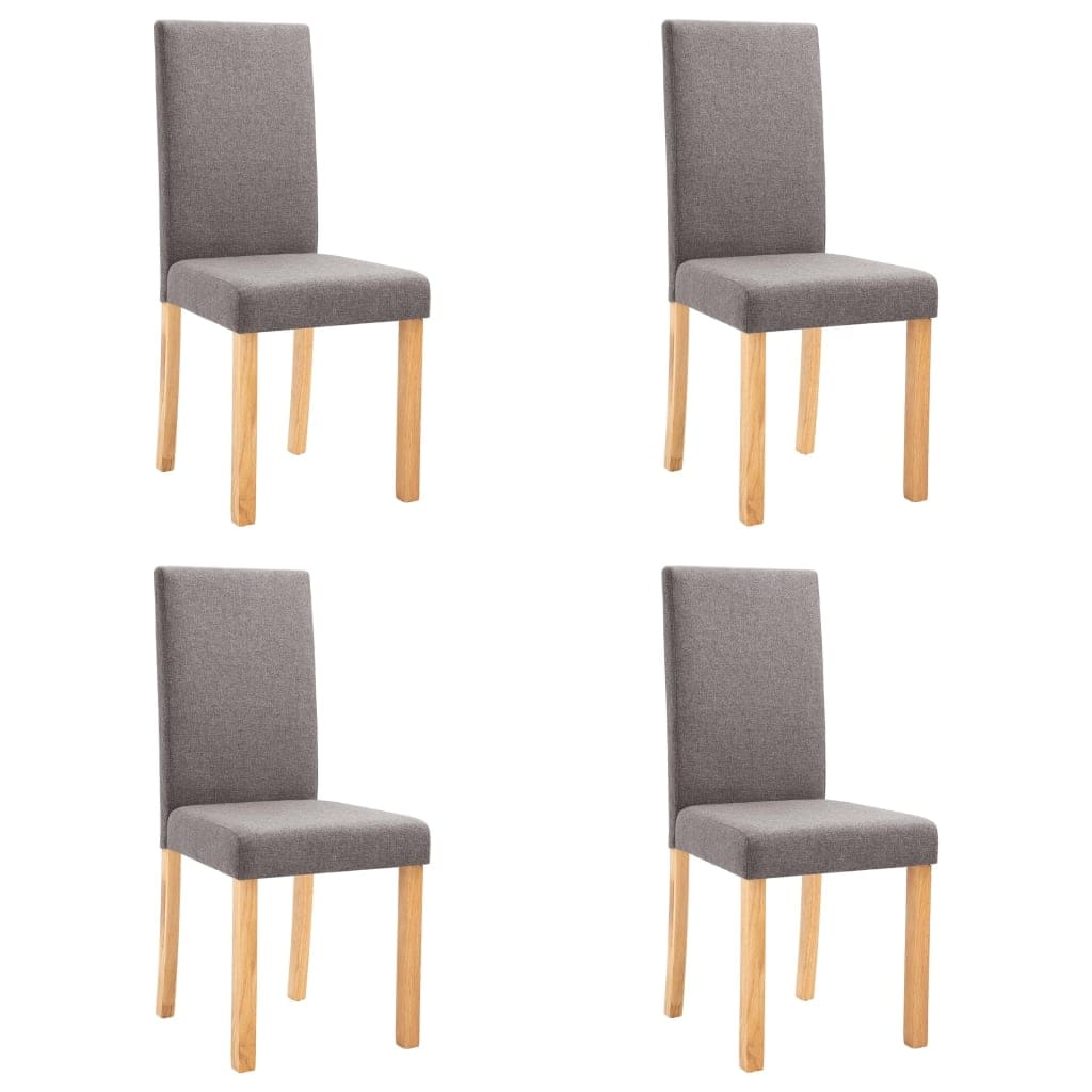 Vidaxl Dining Chairs 4 Pcs Taupe Fabric