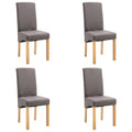 Vidaxl Dining Chairs 4 Pcs Taupe Fabric