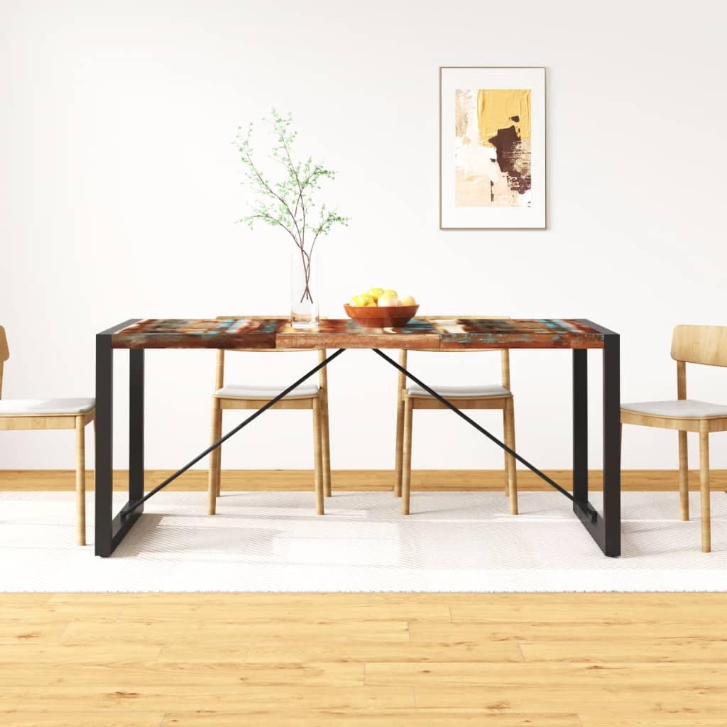 Vidaxl Dining Table Solid Reclaimed Wood 70.9 Multi