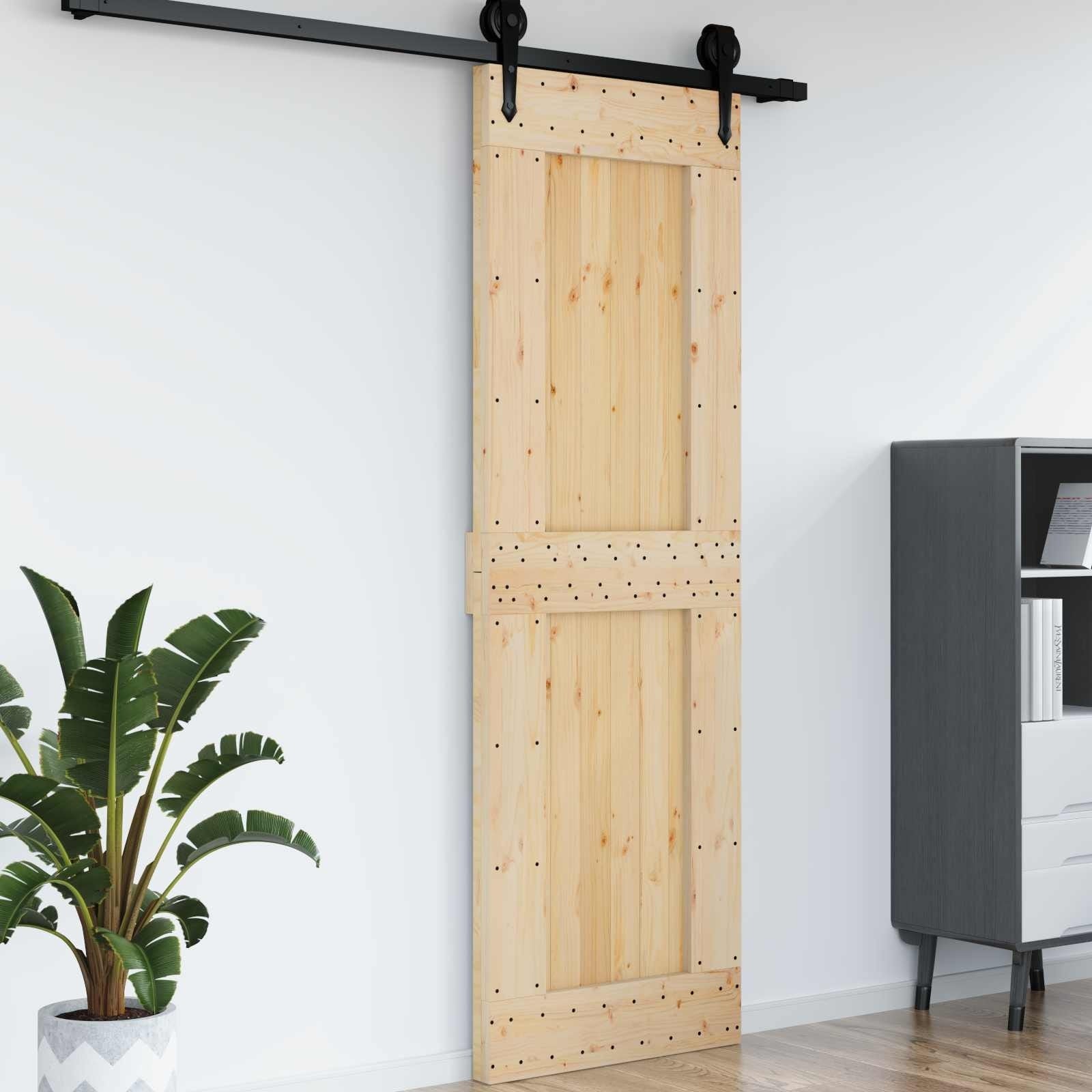 Vidaxl Door Narvik Natural In Solid Pine Wood