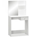 Vidaxl Dressing Table Chipboard 29.5 X15.7 X55.5 White Oak