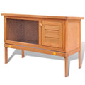 Vidaxl Outdoor Rabbit Hutch Small Animal House Pet Cage 1 Layer Wood