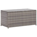 Vidaxl Garden Storage Box Poly Rattan 39.4 X19.7 X19.7 Gray