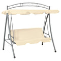 Vidaxl Outdoor Swing Chair With Canopy Sand White