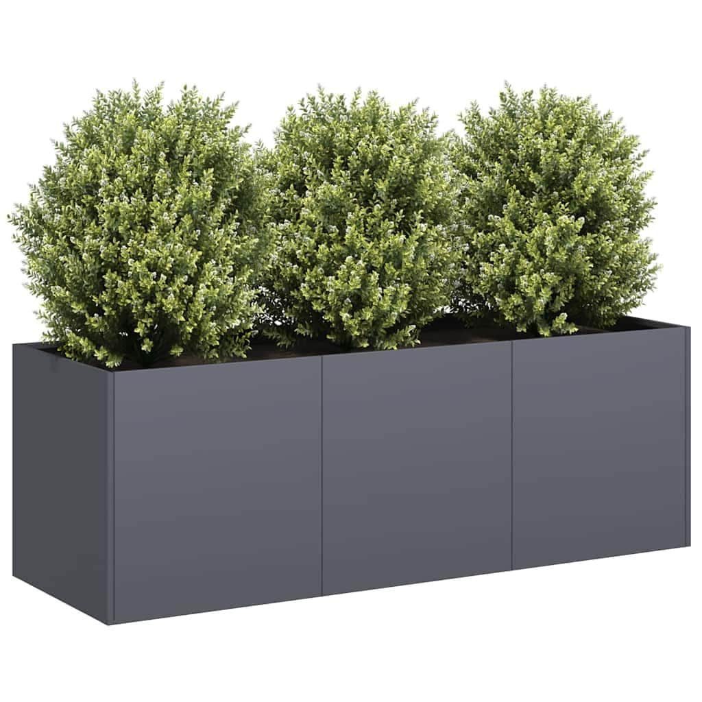 Vidaxl Planter Anthracite 47.2X15.7X15.7 Cold Rolled Steel 47.2 X 15.7 X 15.7