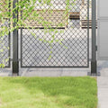 Vidaxl Post Bases Square Anthracite Powder Coated Steel