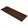 Vidaxl Roof Panel 12 Pcs 50.79 X 17.72 In Galvanised Steel 50.79 X 17.72 In