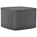 Vidaxl Side Table Mocha 21.3 X21.3 X14.4 Plastic