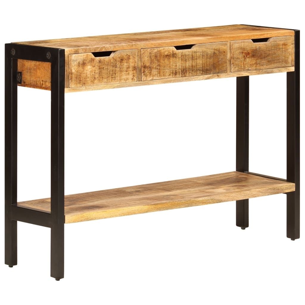 Vidaxl Sideboard With 3 Drawers 43.3 X13.8 X29.5 Solid Mango Wood
