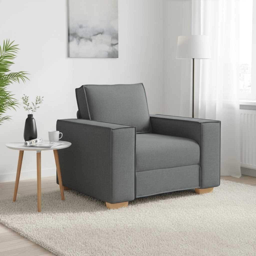 Vidaxl Sofa Chair Dark Grey 23.6 Fabric