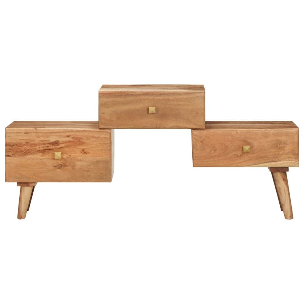 Vidaxl Tv Cabinet 42.5 X11.8 X19.2 Solid Acacia Wood