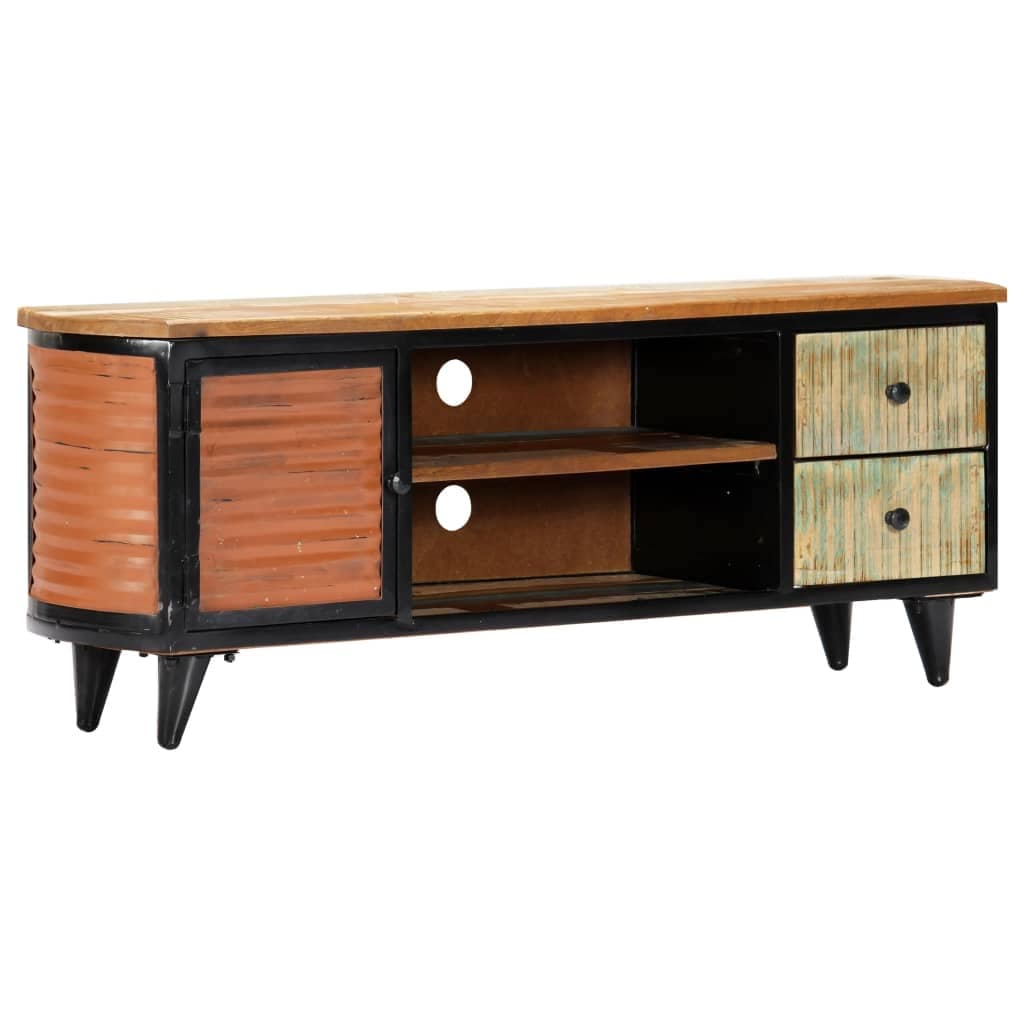 Vidaxl Tv Cabinet 47.2 X11.8 X17.7 Solid Reclaimed Wood