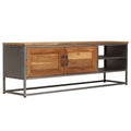 Vidaxl Tv Cabinet Recycled Teak And Steel 47.2 X11.8 X15.7