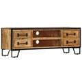 Vidaxl Tv Cabinet With Drawers 47.2 X11.8 X15.7 Solid Mango
