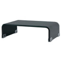 Vidaxl Tv Stand Monitor Riser Glass Black 15.7 X9.8 X4.3
