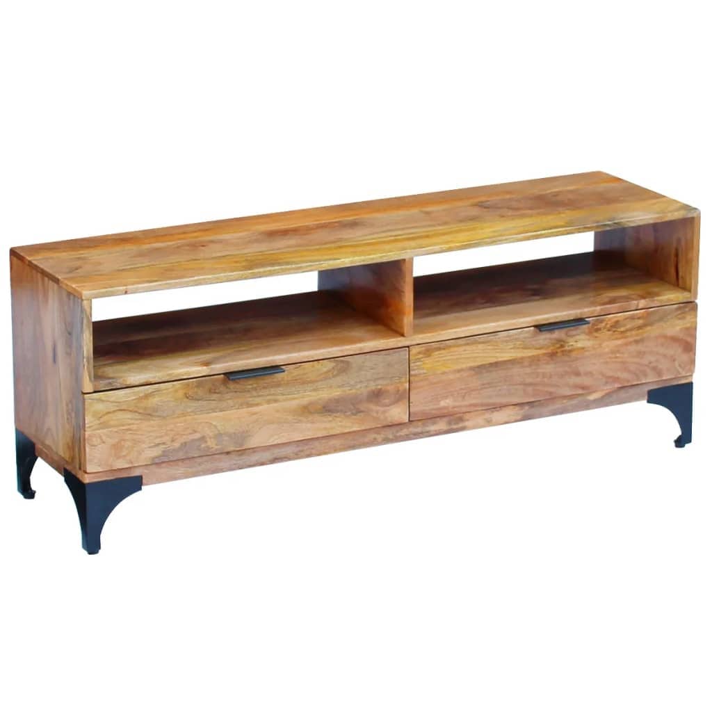 Vidaxl Tv Stand Mango Wood 47.2 X13.8 X17.7