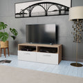 Vidaxl Tv Cabinet Chipboard 37.4 X13.8 X14.2 White Oak Oak And White