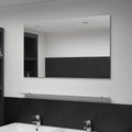 Vidaxl Wall Mirror With Shelves Wall Mounter Bathroom Living Room Tempered Glass 39.4 X 23.6 X 3.9 In