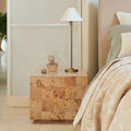 Volume Square Side Table (51 cm) - Burl