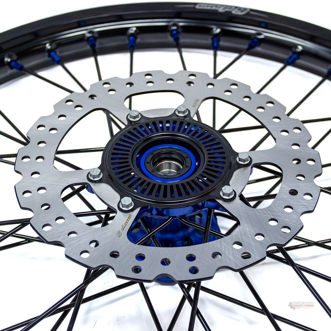 Warp 9 Ultra Bee Front Wheel Blue 21″
