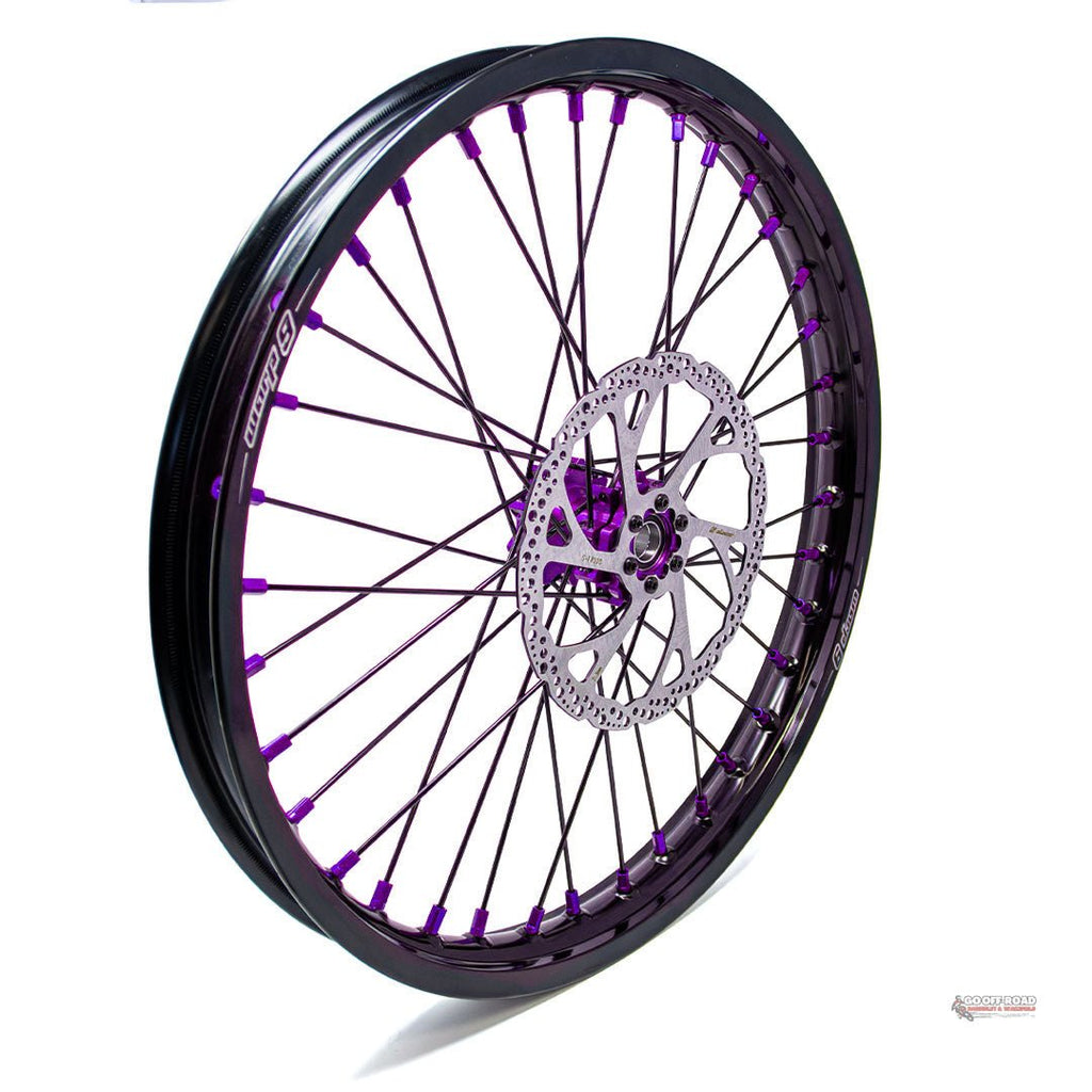 Warp 9 Sur Ron Light Bee Front Wheel Purple 19″