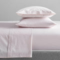 Washed Cotton Double Stripe Sheets - Vintage Rose