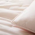 Organic Washed Cotton Percale Bedspread & Pillowcases - Pink Champagne